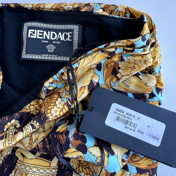 Fendace (Fendi x Versace collab) silk printed skirt - Picture 10 of 12
